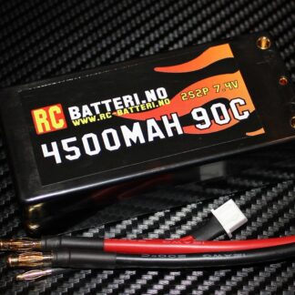 4500MAH 90C 2S2P 7.4V Short RC-Batteri.no-0