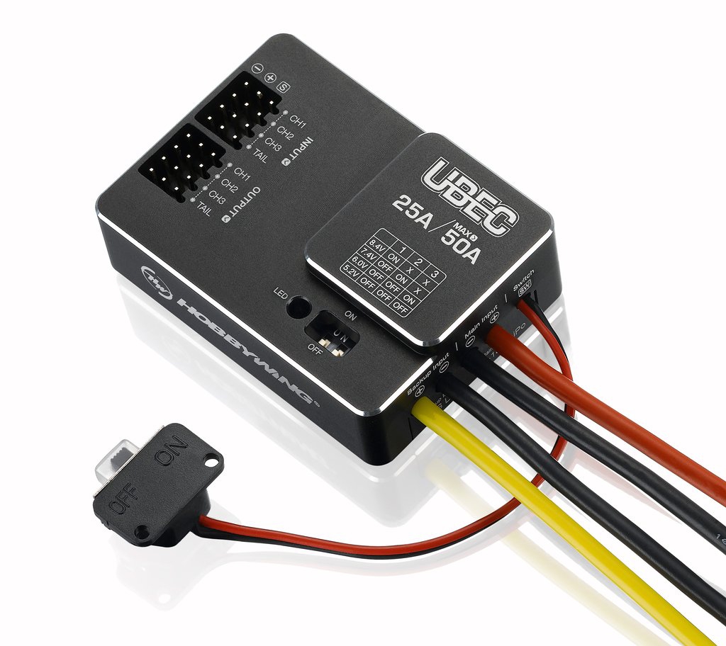 BEC, HobbyWing redundant BEC 25-50A 3-18S-0
