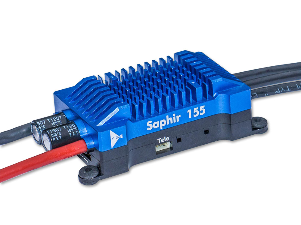 ESC, YGE Saphir 155 Brushless ESC 155A with Telemetry 4-8S-0