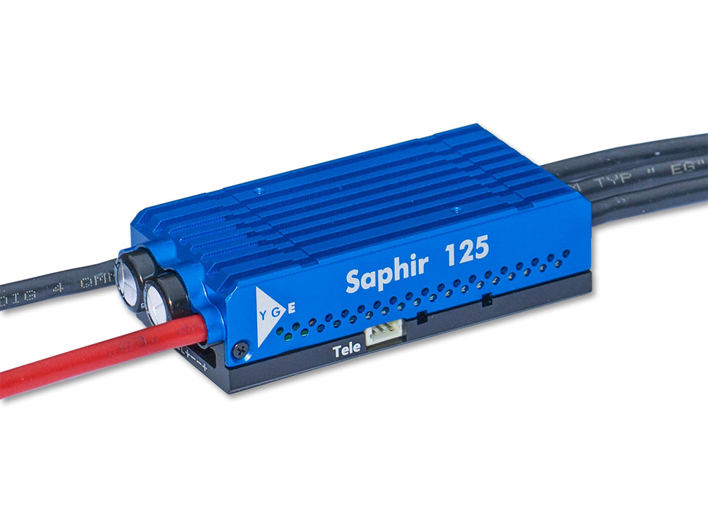ESC, YGE Saphir 125 Brushless ESC 125A with Telemetry 4-8S-0