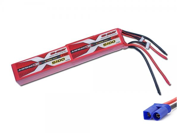 5100mAh 70C 12S 44.4V(2x22.2V) ManiaX 5100mAh 70C 12S 44.4V(2x22.2V) ManiaX-0