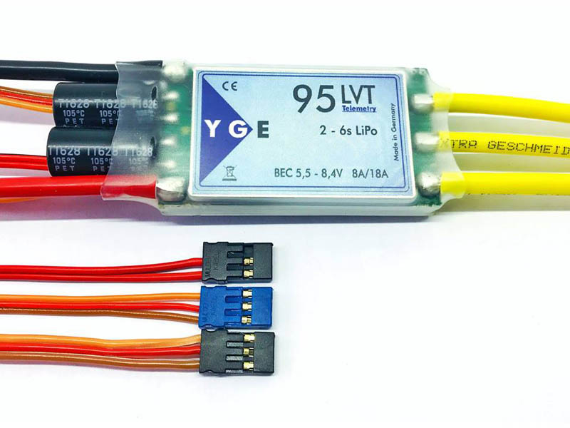 ESC, YGE 95LVT Brushless ESC 95A with Telemetry 4-6S-0