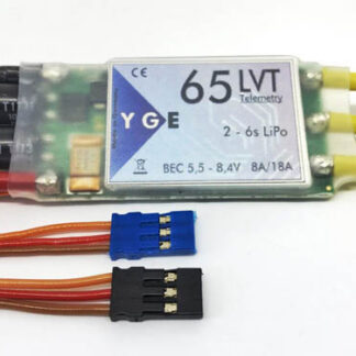 ESC, YGE 65LVT børsteløs ESC 65A med telemetri 2-6S-0