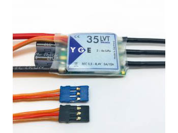 ESC, YGE 35LVT børsteløs ESC 35A med telemetri 2-6S-0