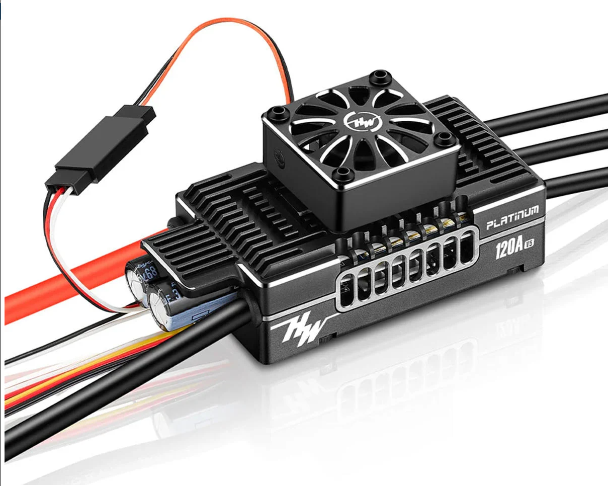 ESC, HobbyWing Platinum PRO V5 120A ESC (3S-8S)-0